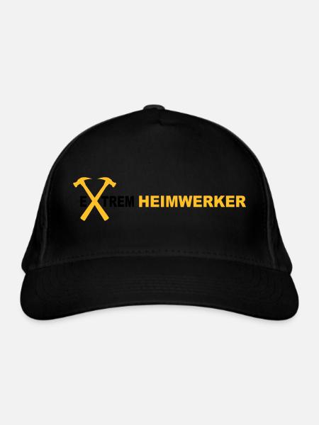 Heimwerker - Bio-Baseballkappe - Schwarz - Vorne