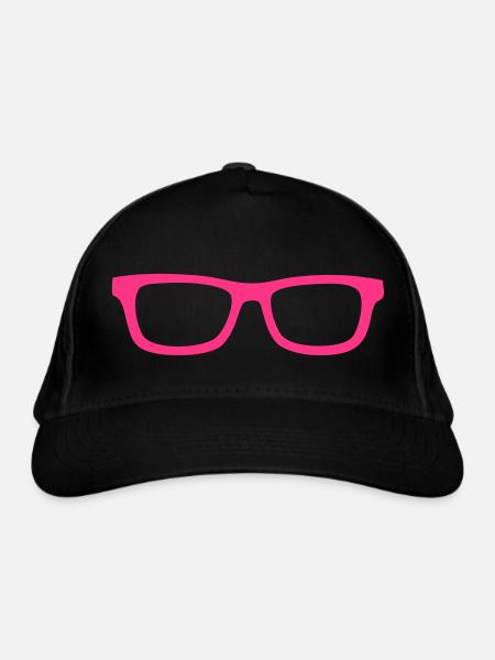 nerdbrille - Casquette classique bio - noir - Devant