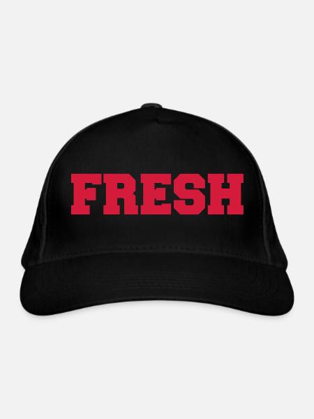 fresh - Organic Baseball Cap - black - Front