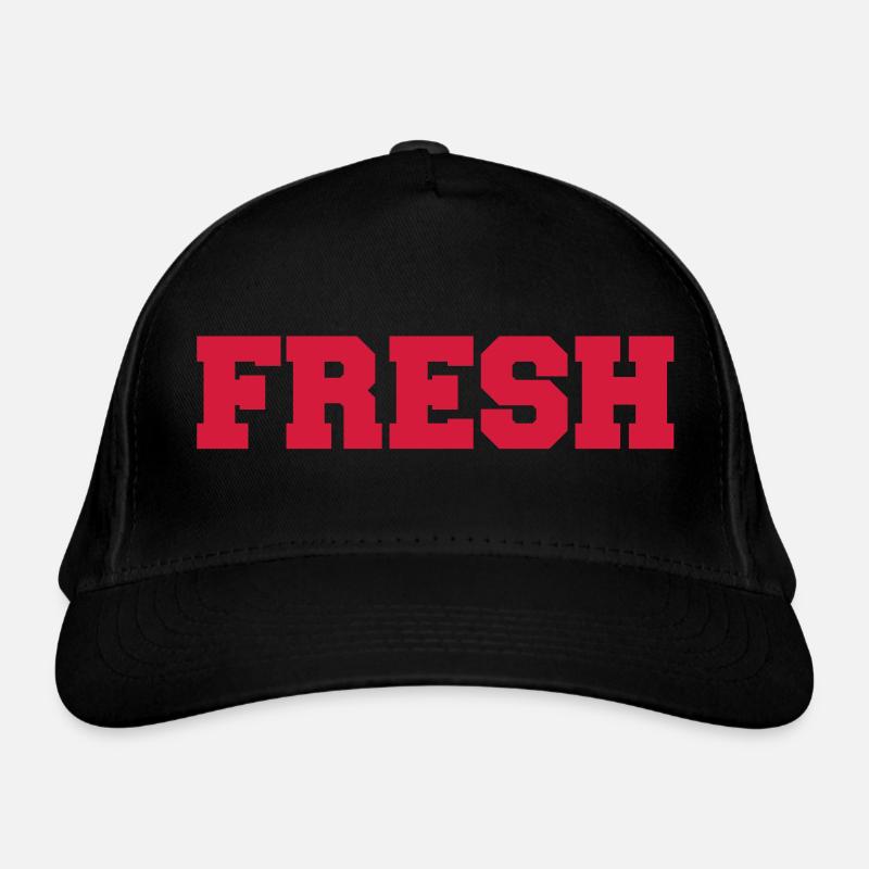 fresh - Organic Baseball Cap - black