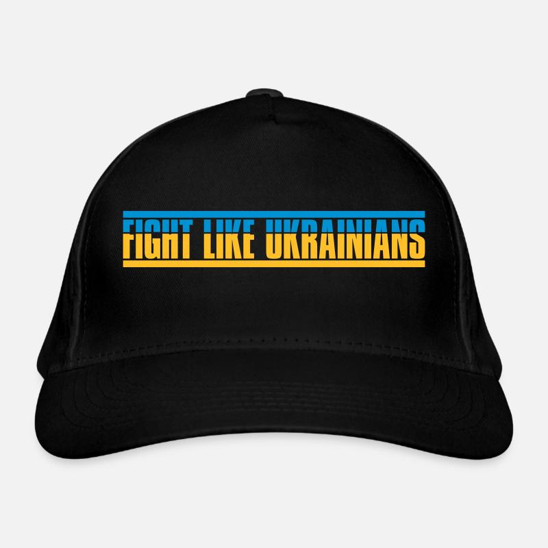 fight like ukrainians Zitat Bio-Baseballkappe