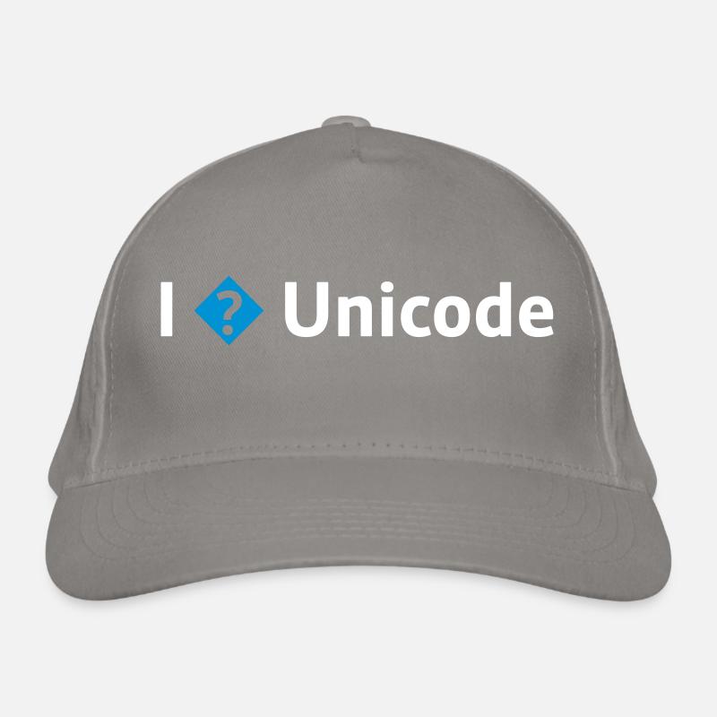 I Love Unicode / I Hate Unicode / I ? Unicode Organic Baseball Cap