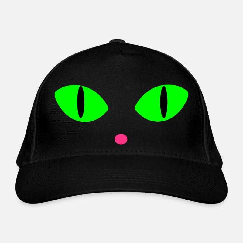 Yeux de chat verts Casquette classique bio