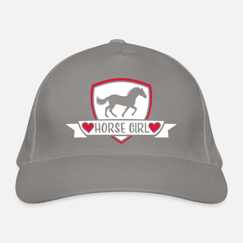 horse girl Zitat Spruch Bio-Baseballkappe