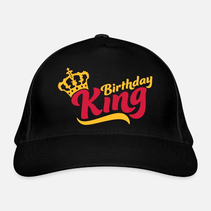 Saying Birthday King Crown Organic Baseball Cap