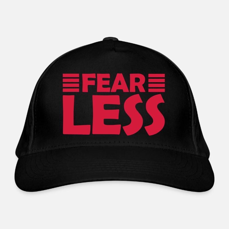 fearless Text Zitat Design Bio-Baseballkappe