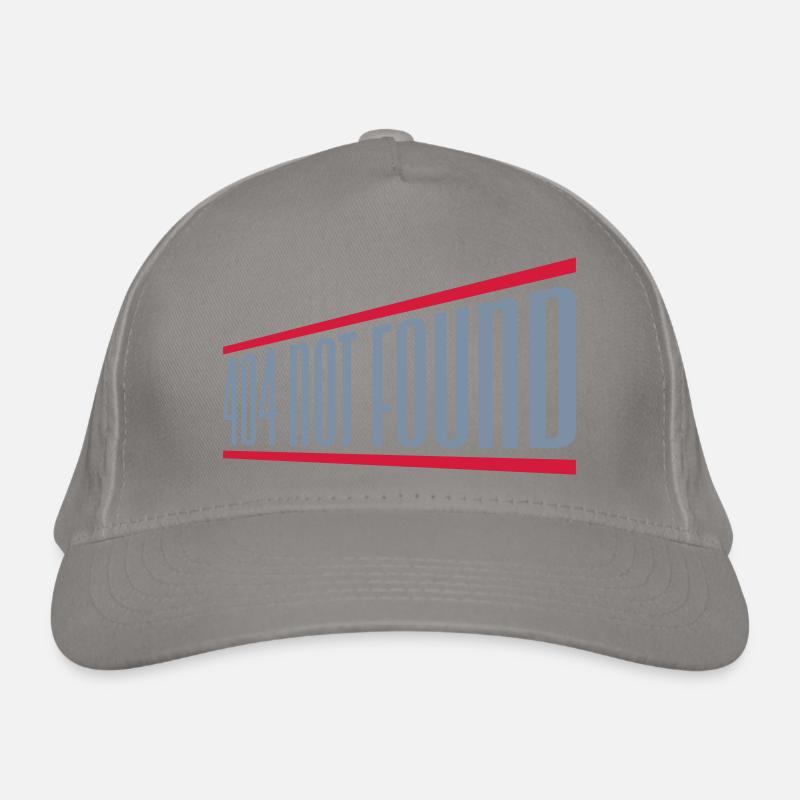 404 not found computer Organic Baseball Cap