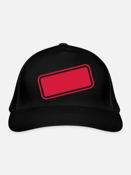 Sign blank - Organic Baseball Cap - black - Front