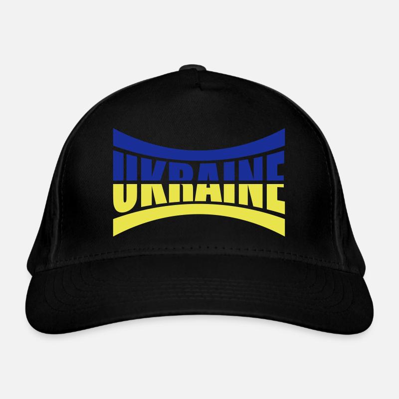 Flagge Balken Ukraine Bio-Baseballkappe