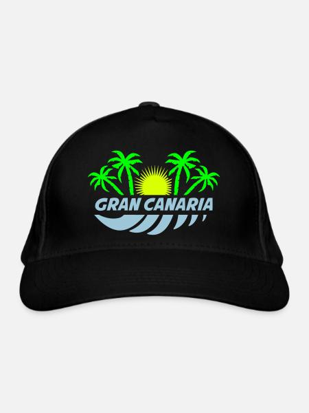 gran canaria - Bio-Baseballkappe - Schwarz