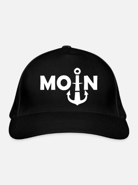 moin - Casquette classique bio - noir - Devant