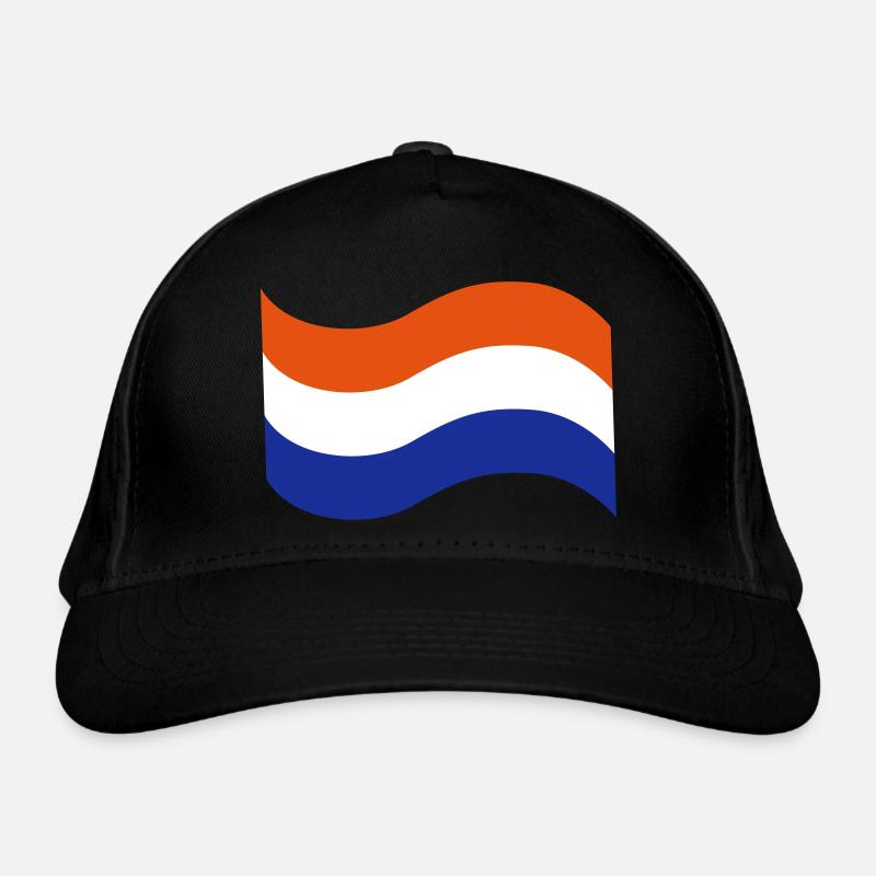 Dutch flag red white blue Organic Baseball Cap