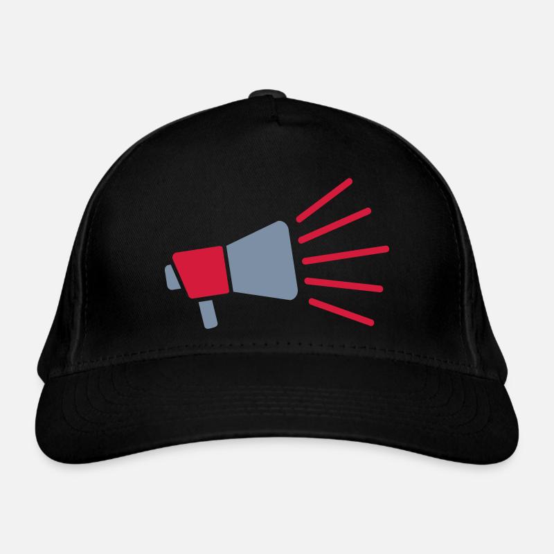 Symbol Megaphone loud speech Organic Baseball Cap