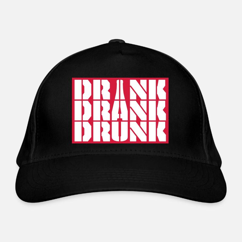 drink drank drunk Zitat Bio-Baseballkappe
