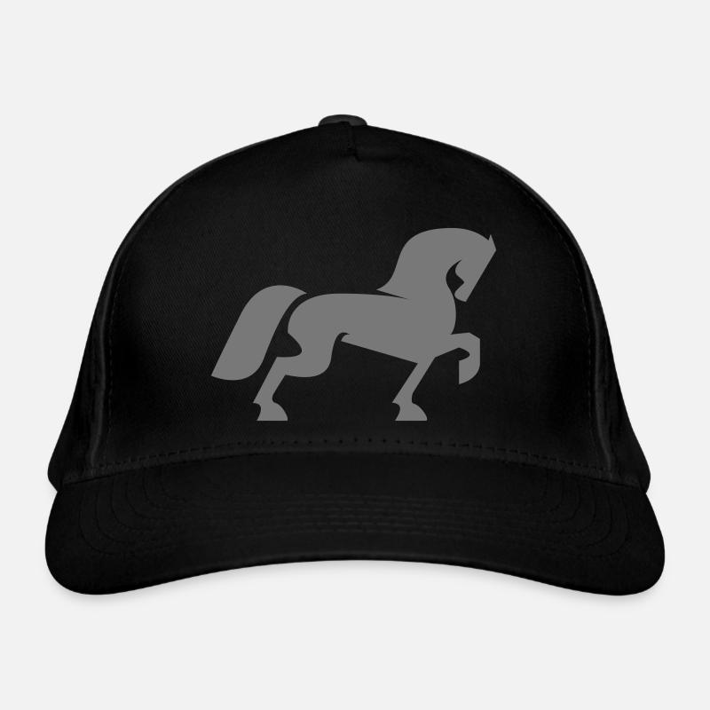Pferd Silhouette Bio-Baseballkappe