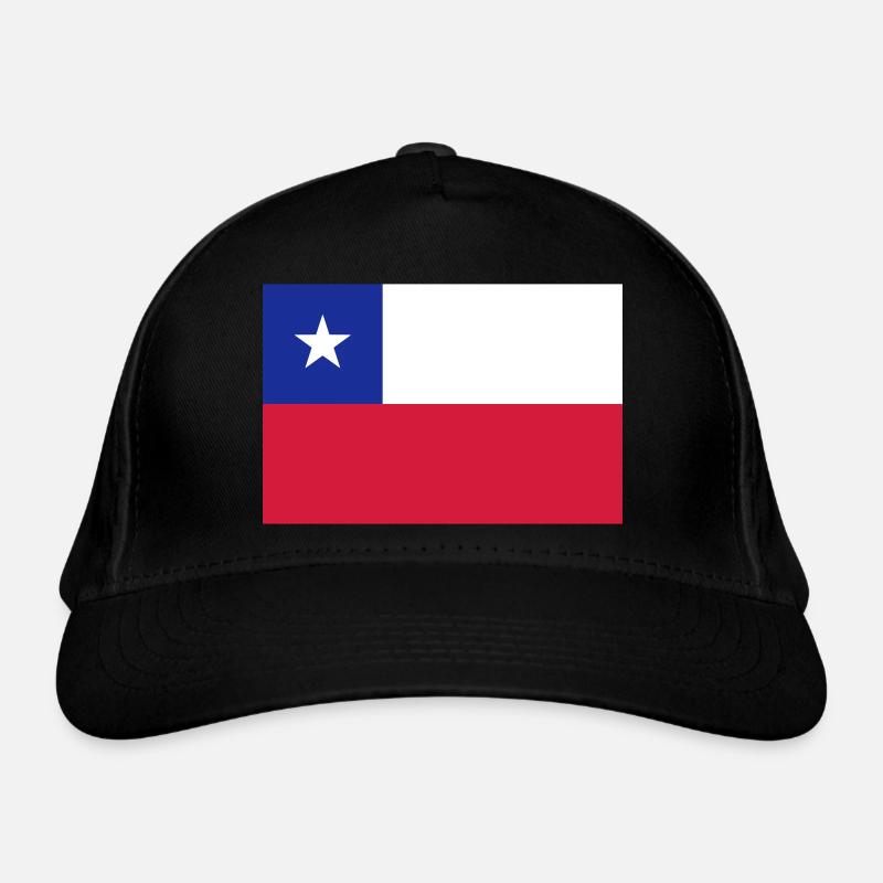 Chili flag / Drapeau Chili Organic Baseball Cap