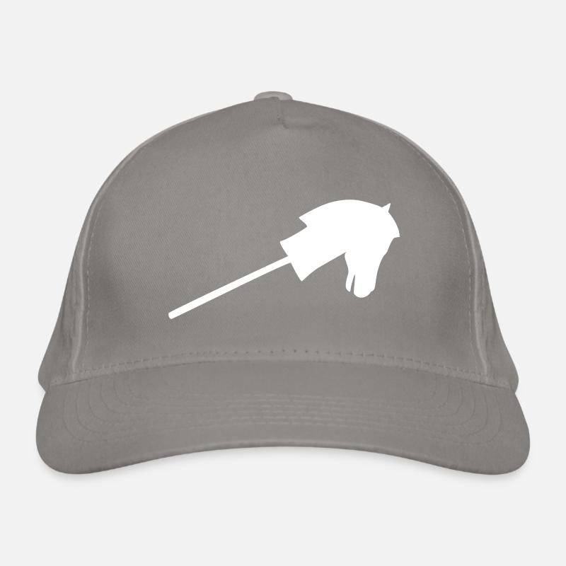 Cheval de loisir en blanc Casquette classique bio
