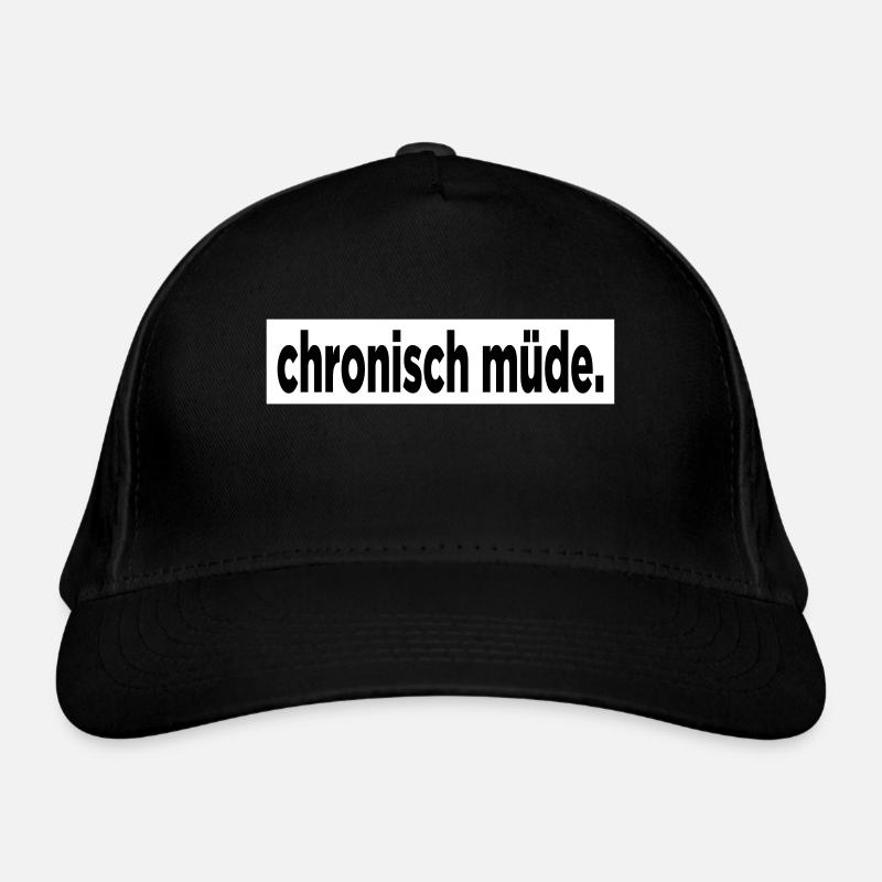 Chronisch Müde. Bio-Baseballkappe