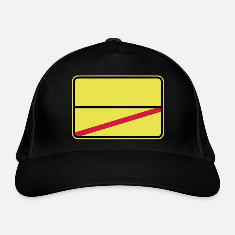 Verkehrsschild zum Personalisieren mit deinem Text Bio-Baseballkappe