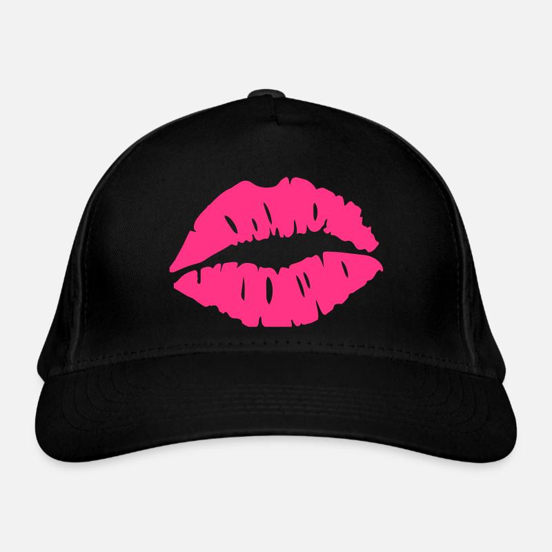 kuss lippen Bio-Baseballkappe