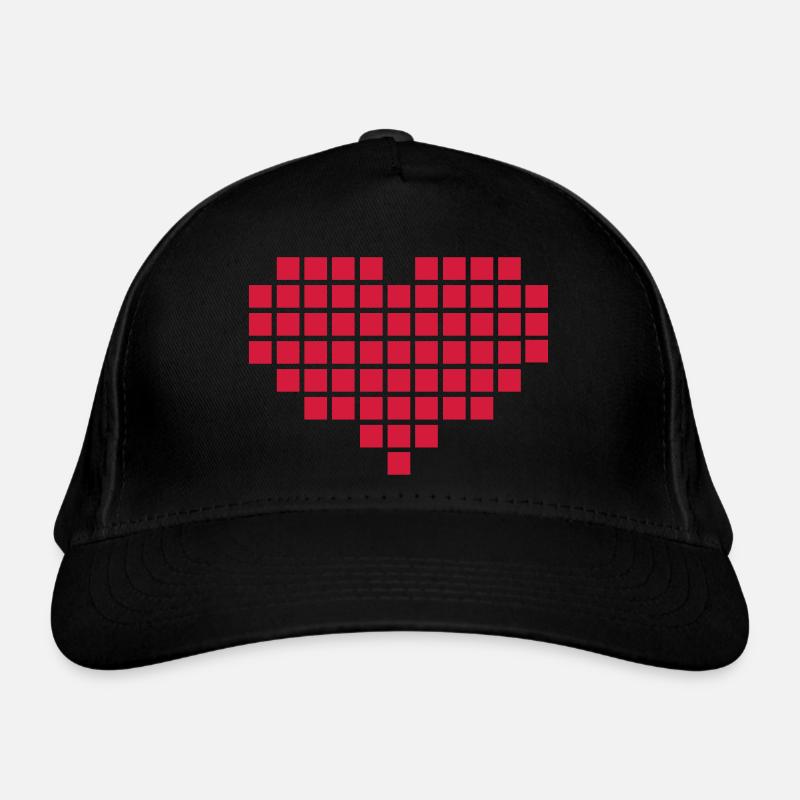 Heart Pixel Casquette classique bio