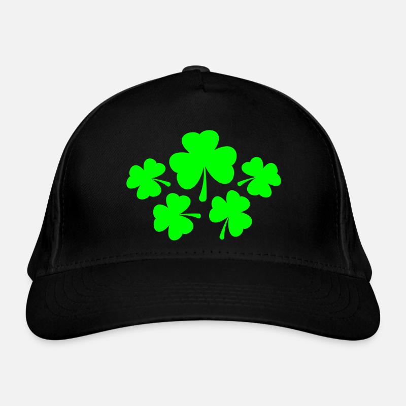 Lots de trèfle à trois feuilles 5 symboles porte-bonheur Casquette classique bio