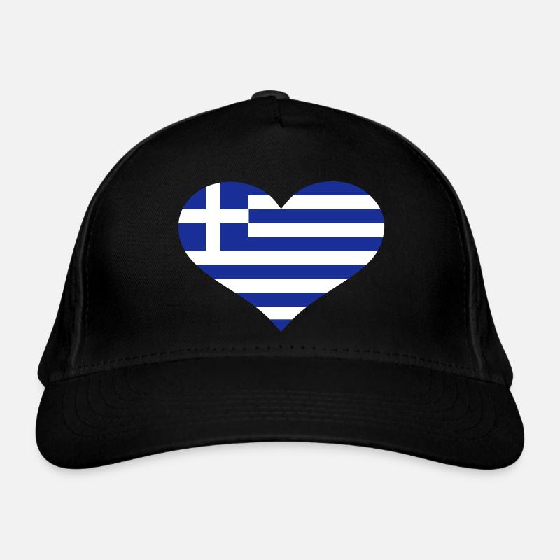 Greece Organic Baseball Cap