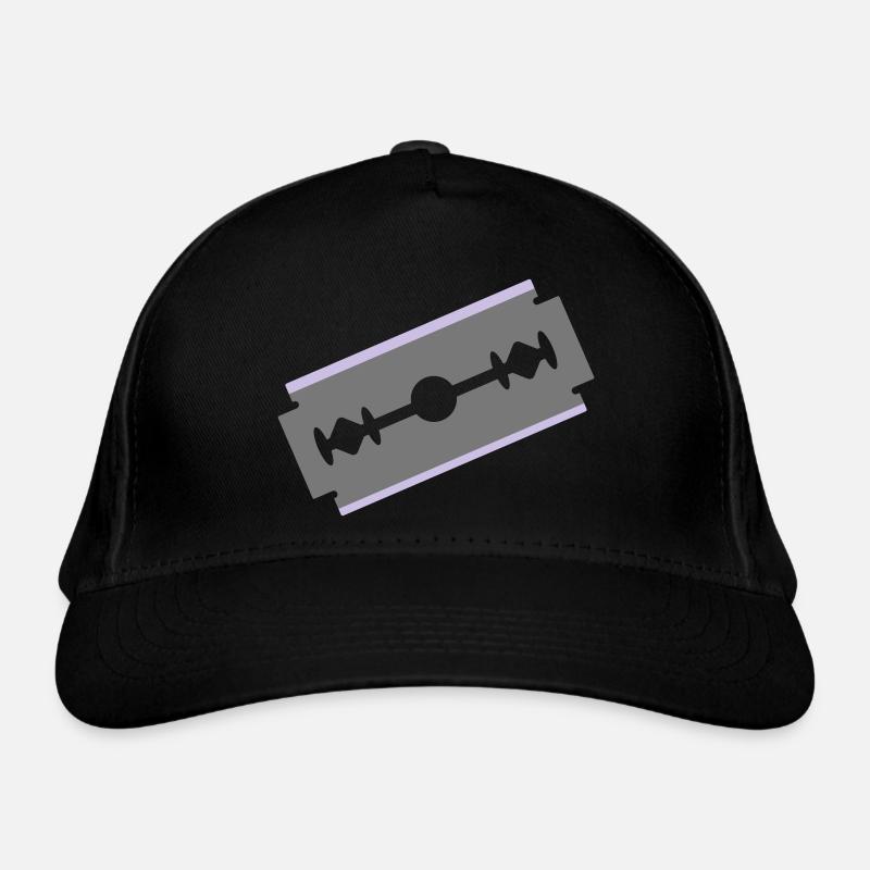 Cut razor blade cut cut 2c Organic Baseball Cap
