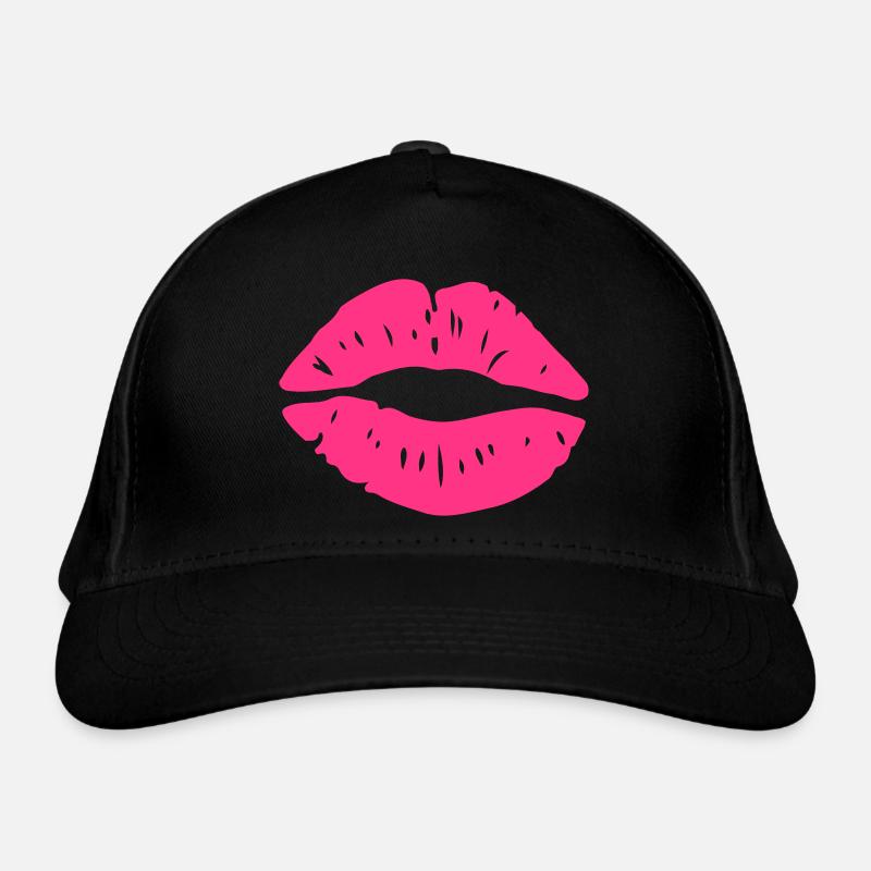 lippen kuss Bio-Baseballkappe