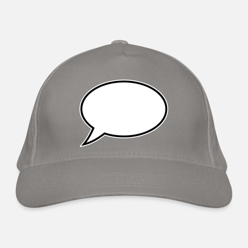 Conception de bulles de dialogue Casquette classique bio