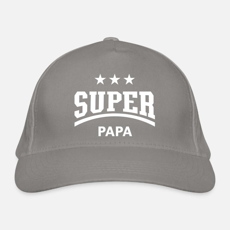 Super Papa (Papi / Vater / Vati / Vatertag, White) Bio-Baseballkappe