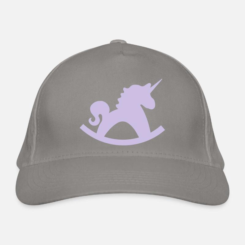 unicorn schaukelpferd Bio-Baseballkappe