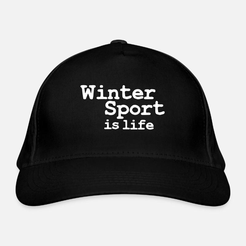 winter sport is life Organic Baseball Cap