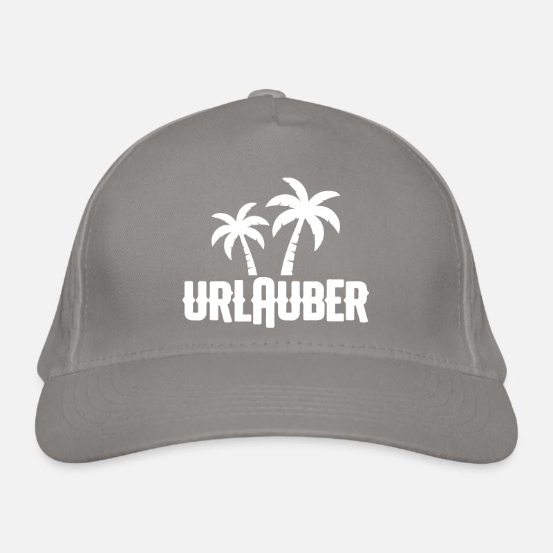Urlauber Palmen Bio-Baseballkappe
