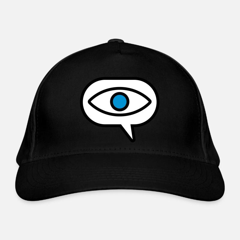 Auge Sehen Comic Sprechblase Bio-Baseballkappe