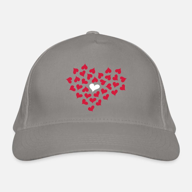 Hearts in Heart Organic Baseball Cap