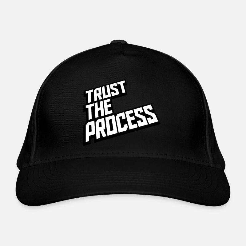 trust the process Zitat Bio-Baseballkappe