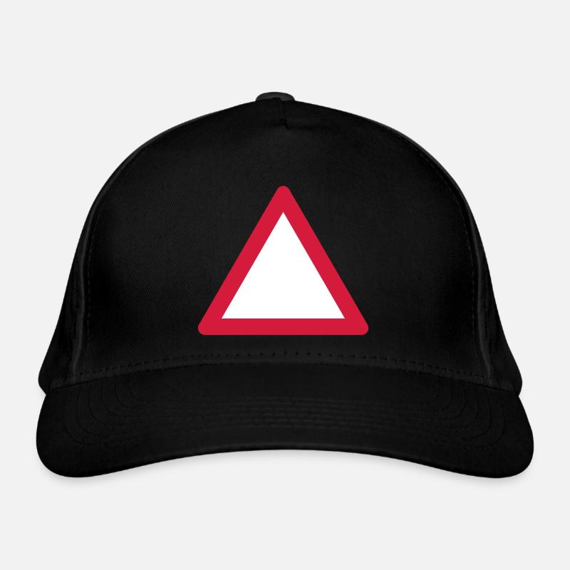 Blank Warning Triangle Organic Baseball Cap