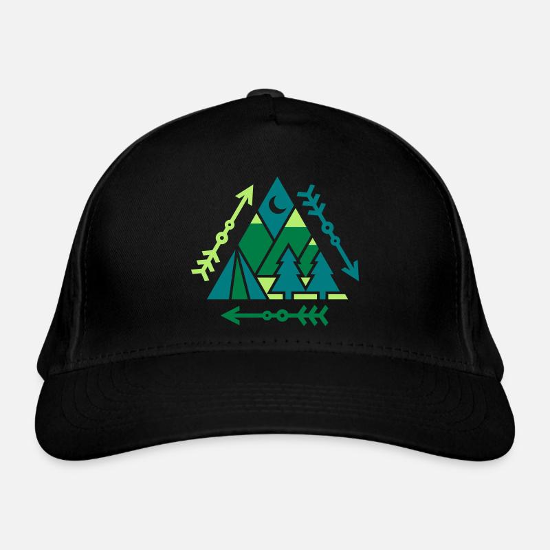 Outdoor Pattern (triangles) Organic Baseball Cap