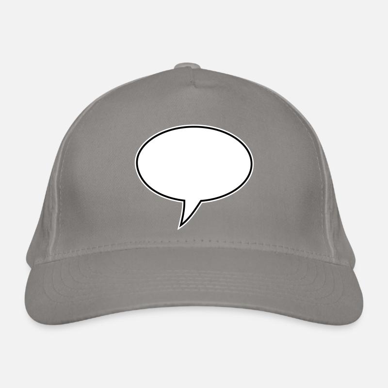 Sprechblase Design Links Bio-Baseballkappe