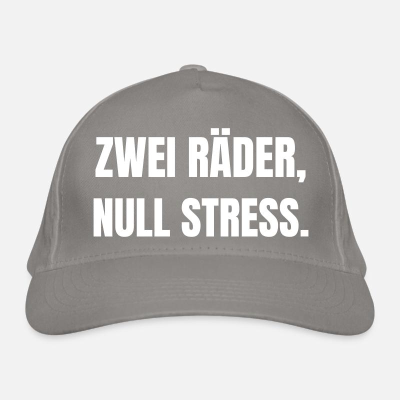 Two wheels, zero stress. Organic Baseball Cap