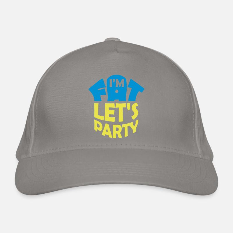 at the fat lets party Organic Baseball Cap