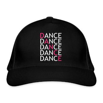 DANCE - Bio-Baseballkappe - Schwarz - Vorne