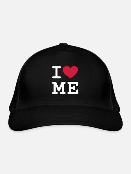I love me - Bio-Baseballkappe - Schwarz