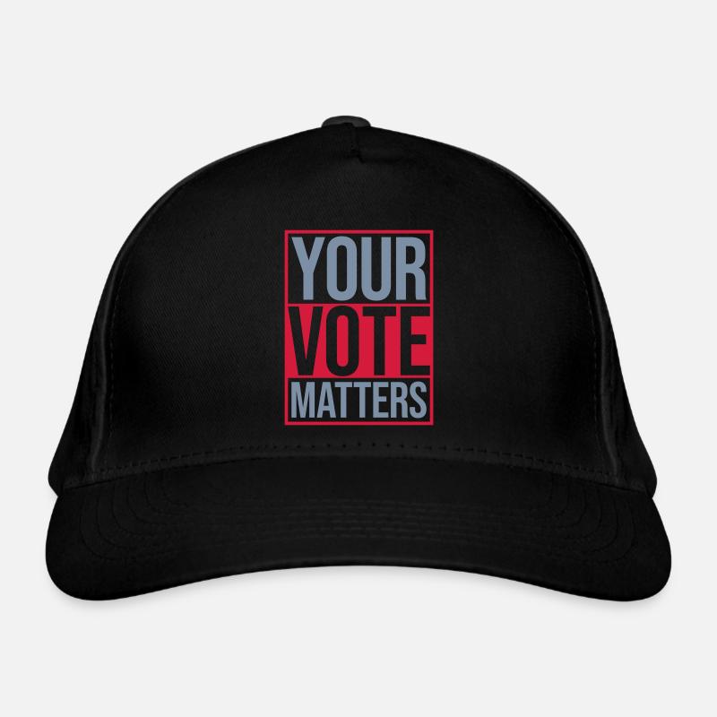 votre vote compte citation Casquette classique bio