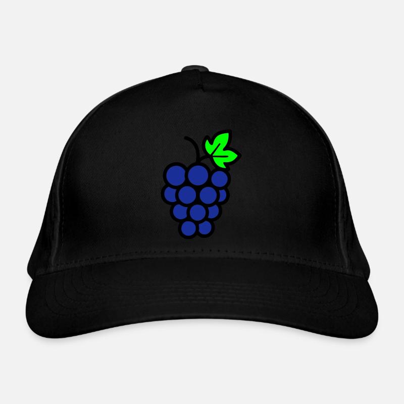 Grapes Comic Organic Baseball Cap