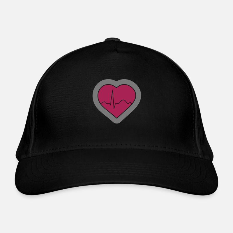Heart Organic Baseball Cap