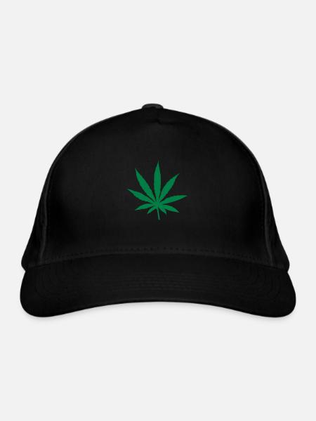 Cannabis - Organic Baseball Cap - black - Front