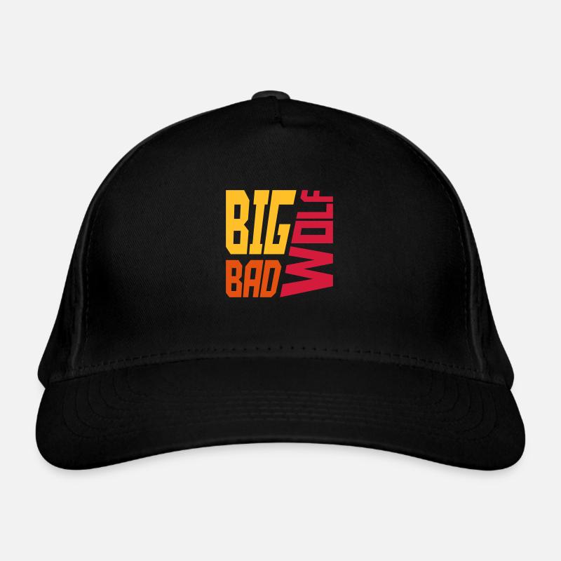 big bad wolf quote Organic Baseball Cap