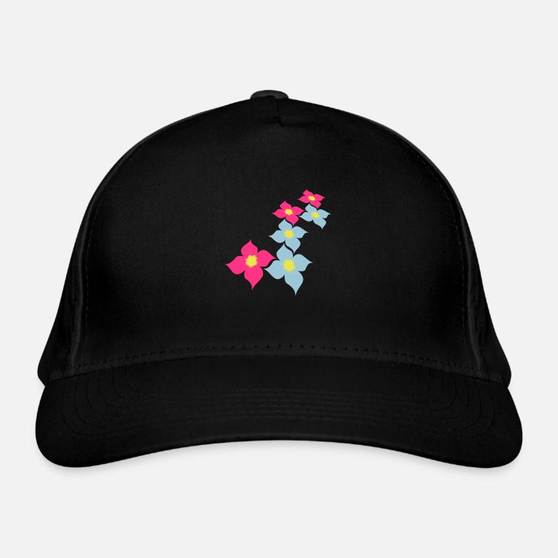 Beaucoup de jolies fleurs motif décoratif coloré belle Casquette classique bio